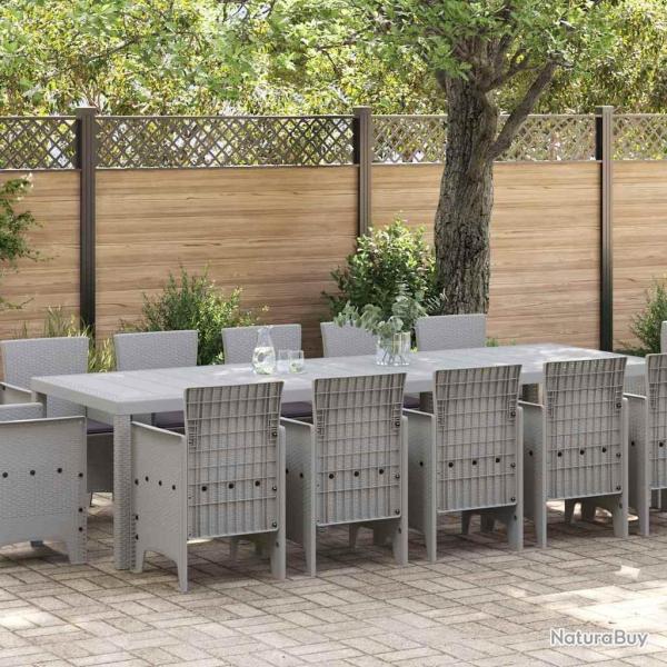 Ensemble de salle � manger, gris clair et anthracite