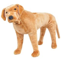 Jouet en peluche chien de race Labrador, marron clair, XXL