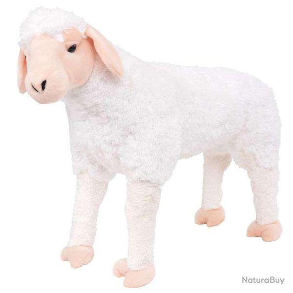 Jouet en peluche mouton, blanc, XXL