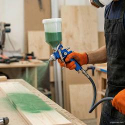 Kit de pistolet &agrave; peinture HVLP avec gobelet de 600 ml, 600 ml, pour l'atelier