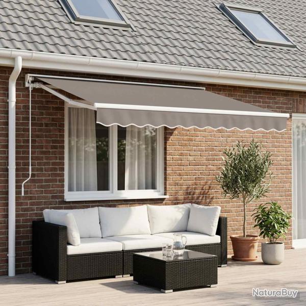 Lambrequin de rechange en polyester gris clair pour la terrasse, 2,5 m