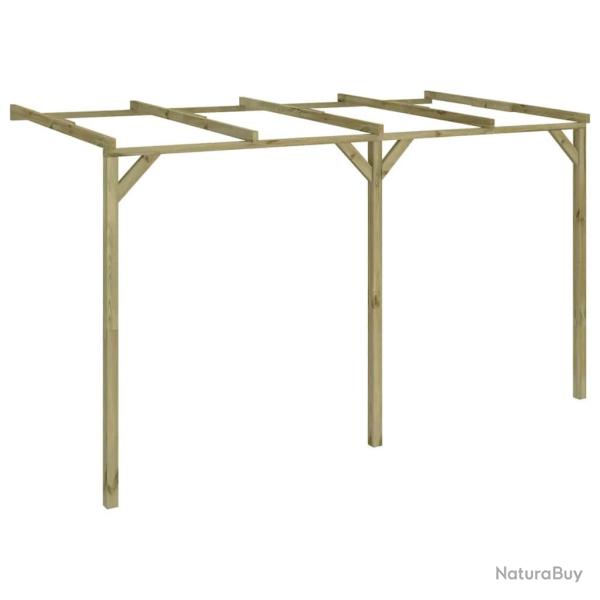 Pergola � appentis, en bois, pour le jardin, 2 � 4 � 2,2 m