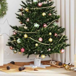 Pied de sapin de No&euml;l, blanc, en acier, 50 &times; 50 &times; 15,5 cm