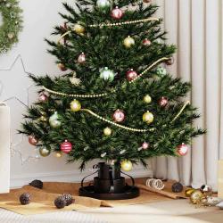 Pied de sapin de No&euml;l, noir, en acier, 40 &times; 40 &times; 21 cm