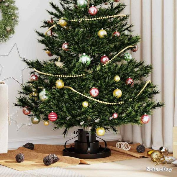 Pied de sapin de No�l, noir, en acier, 40 � 40 � 21 cm