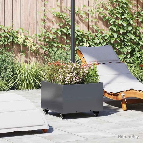 Pied de parasol, 11.75 kg, anthracite, carr�, en acier