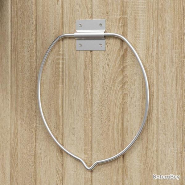 Porte-seau mural argent� en acier