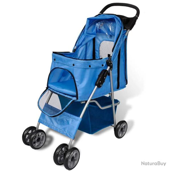 Poussette pour chiens, 15 kg, bleue