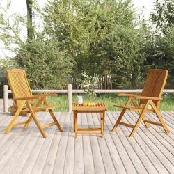 Salon de 3 pi&egrave;ces en bois de teck solide