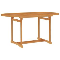 Table en bois de teck massif, pour la cuisine, 150 &times; 90 &times; 75 cm