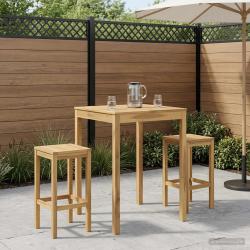 Table de bar, blanc, pour le jardin, 80 &times; 80,5 &times; 105 cm