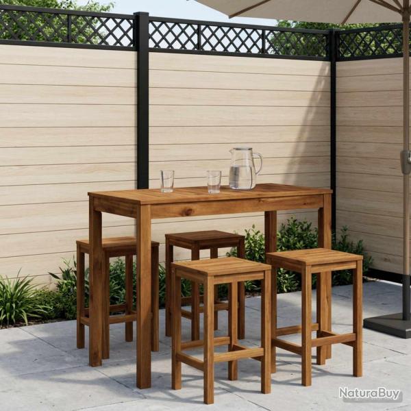 Table de bar naturelle pour le jardin, 108,5 � 55 � 105 cm