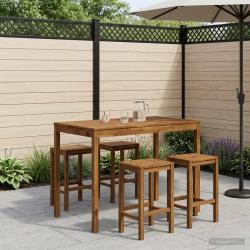 Table de bar naturelle pour le jardin, 147 &times; 88,5 &times; 105 cm
