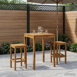Table de bar naturelle pour le jardin, 80 &times; 80,5 &times; 105 cm