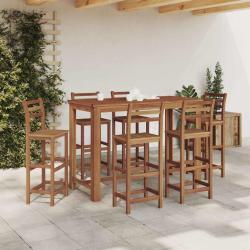 Table de bar, bois d'acacia massif, pour la cuisine, 150 &times; 70 &times; 105 cm