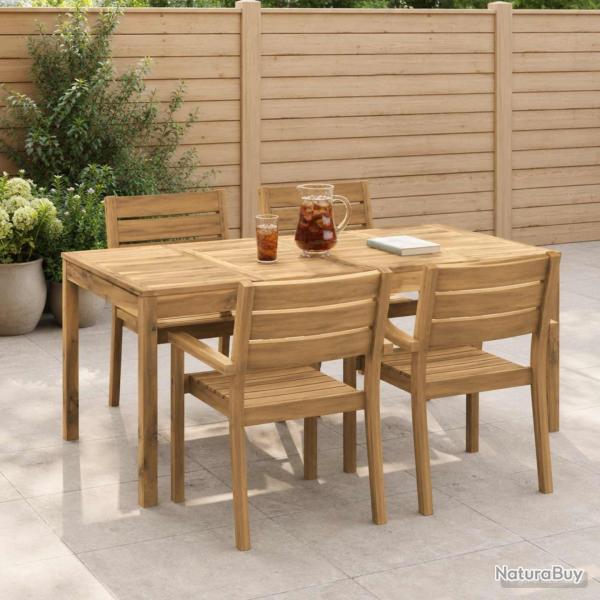 Table de repas de jardin blanche, 180 � 88,5 � 75 cm