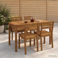 Table de repas de jardin naturelle, 108,5 &times; 55 &times; 75 cm