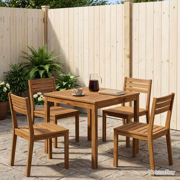 Table � manger naturelle pour le jardin, 70 � 68,5 � 75 cm