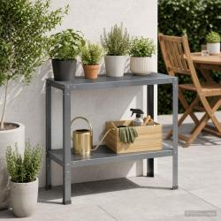 Table de rempotage, en acier enduit de poudre, pour le jardin, 100 &times; 40 &times; 80 cm