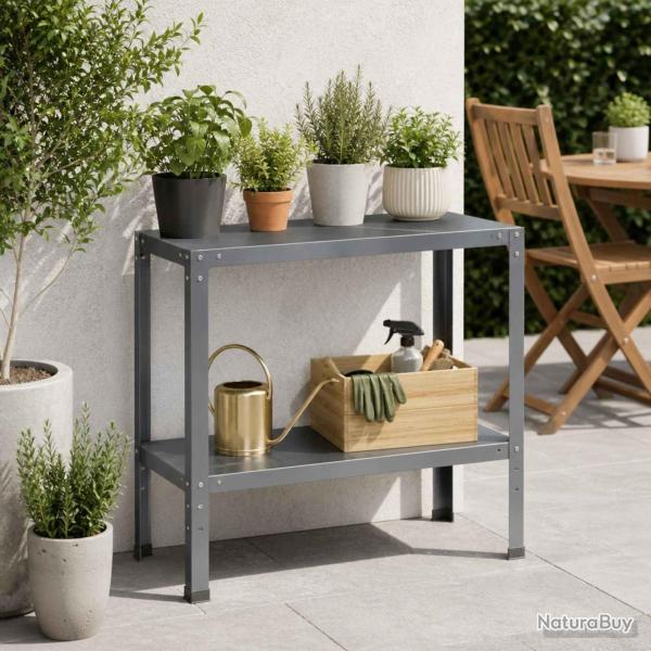 Table de rempotage, en acier enduit de poudre, pour le jardin, 100 � 40 � 80 cm