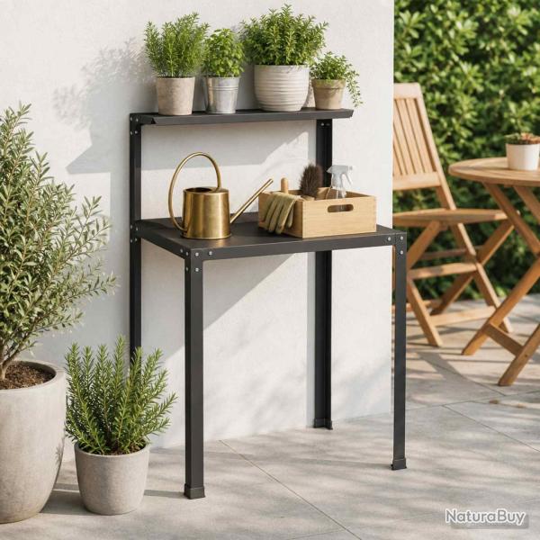 Table de rempotage, en acier enduit de poudre, pour le jardin, 100 � 50 � 104 cm
