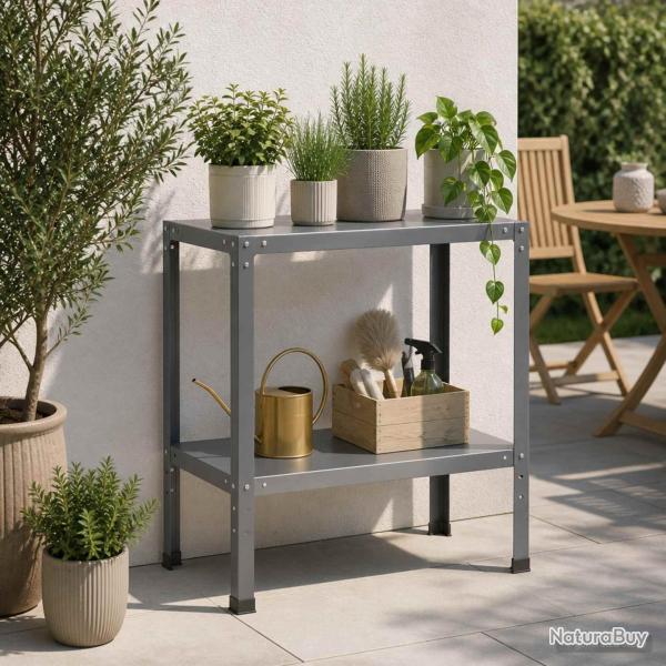 Table de rempotage en acier enduit de poudre, 60 � 40 � 80 cm