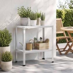 Table de rempotage en acier enduit de poudre blanc, 60 &times; 40 &times; 80 cm