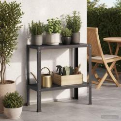 Table de rempotage en acier enduit de poudre noir, 60 &times; 40 &times; 80 cm