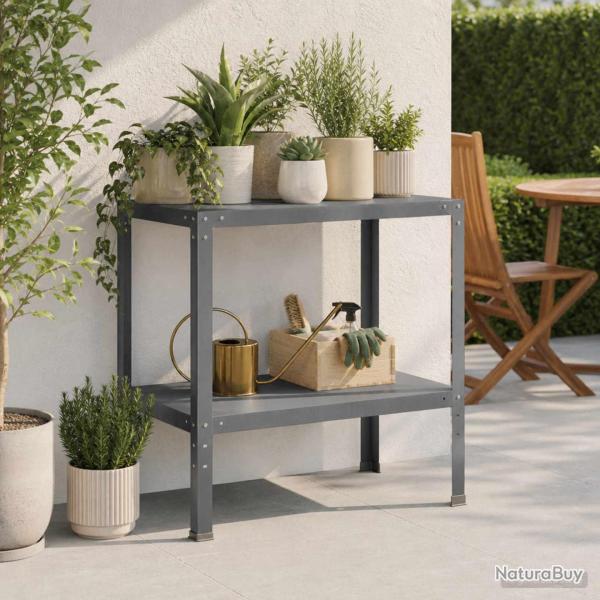 Table de rempotage en acier enduit de poudre, 60 � 50 � 80 cm