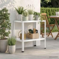 Table de rempotage en acier enduit de poudre blanc, 60 &times; 50 &times; 80 cm