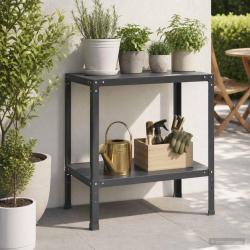 Table de rempotage en acier enduit de poudre noir, 80 &times; 50 &times; 80 cm
