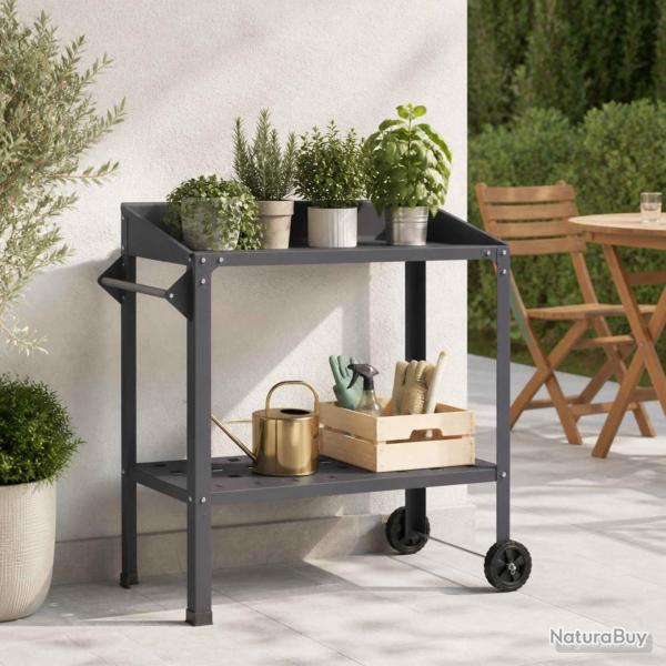 Table de rempotage � roulettes, 96 � 50 � 89 cm