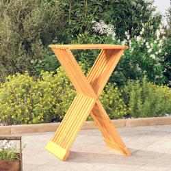Tabouret pliant, bois massif de teck, pour le salon, 40 &times; 32,5 &times; 70 cm