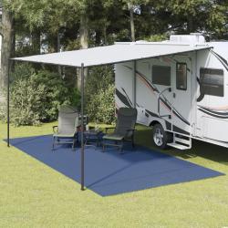 Tapis de tente bleu, 6 &times; 3 m