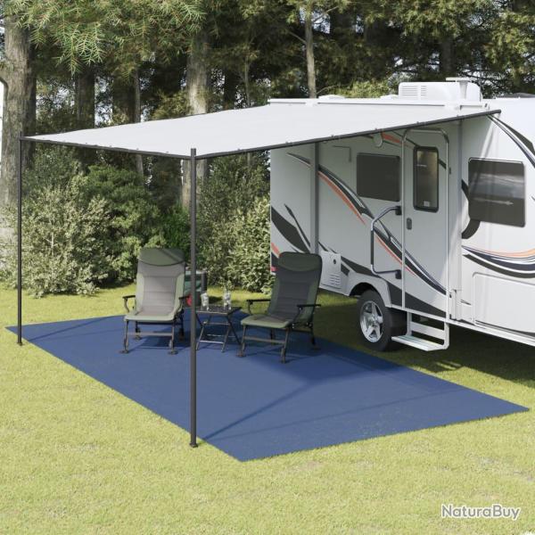 Tapis de tente bleu, 6 � 3 m