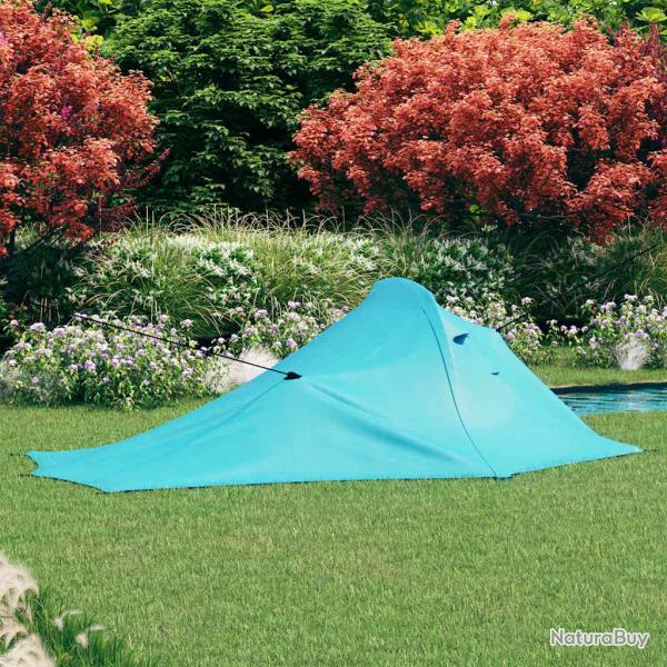 Tente de camping, bleue, 317 � 240 � 100 cm