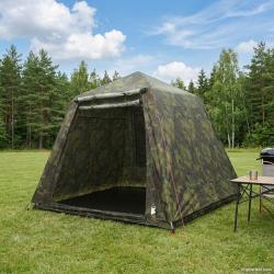 Tente de p&ecirc;che &agrave; lib&eacute;ration rapide, 4 personnes, camouflage, l&eacute;g&egrave;re