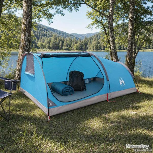 Tente de randonn�e imperm�able, 1 personne, bleue, pour le camping