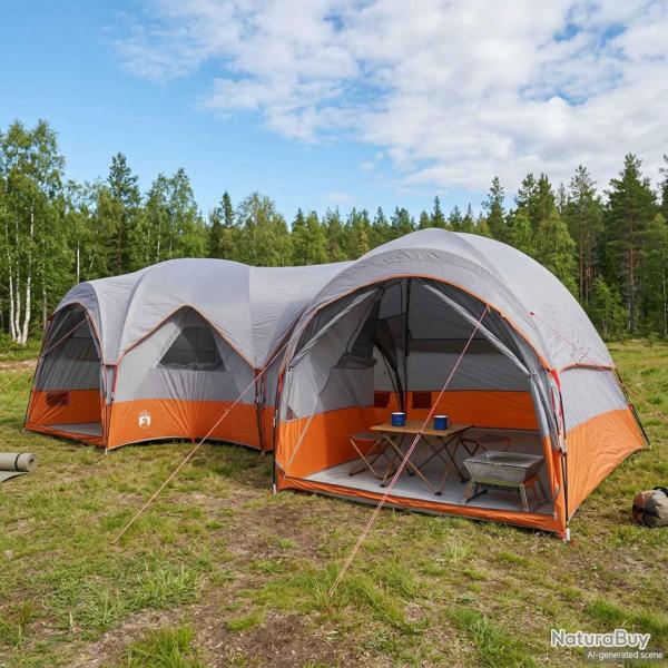 Tente familiale avec auvent imperm�able, 5 personnes, pour le camping