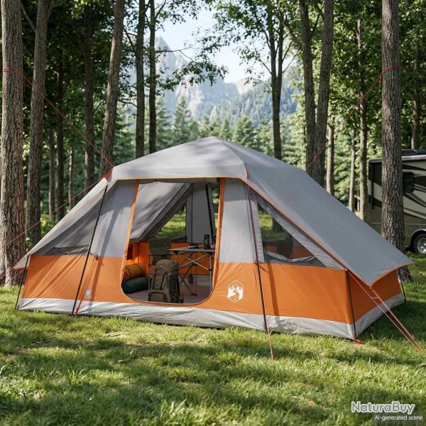 Tente familiale avec auvent imperm�able, 6 personnes, pour le camping