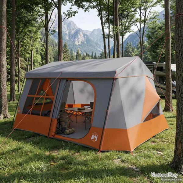 Tente familiale avec auvent imperm�able, 9 personnes, pour le camping