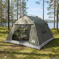 Tente instantan&eacute;e imperm&eacute;able, 3 personnes, vert arm&eacute;e, pour le camping