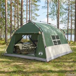 Tente instantan&eacute;e imperm&eacute;able, 4 personnes, verte, pour le camping