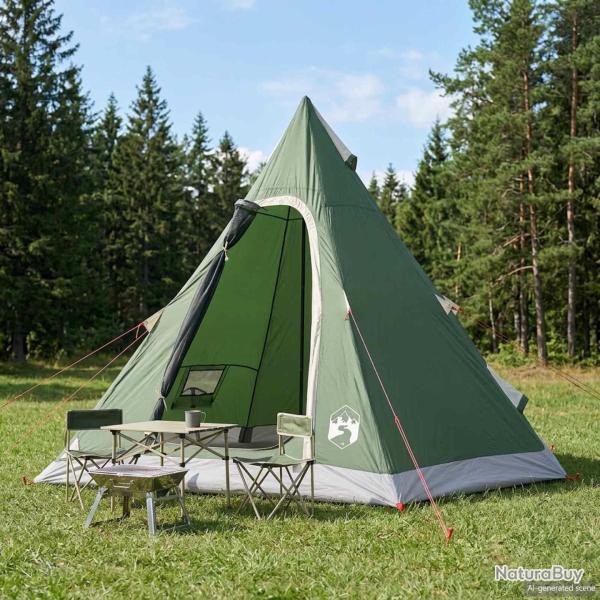 Tente tipi r�sistante � l'eau, verte, 3 personnes, pour le camping