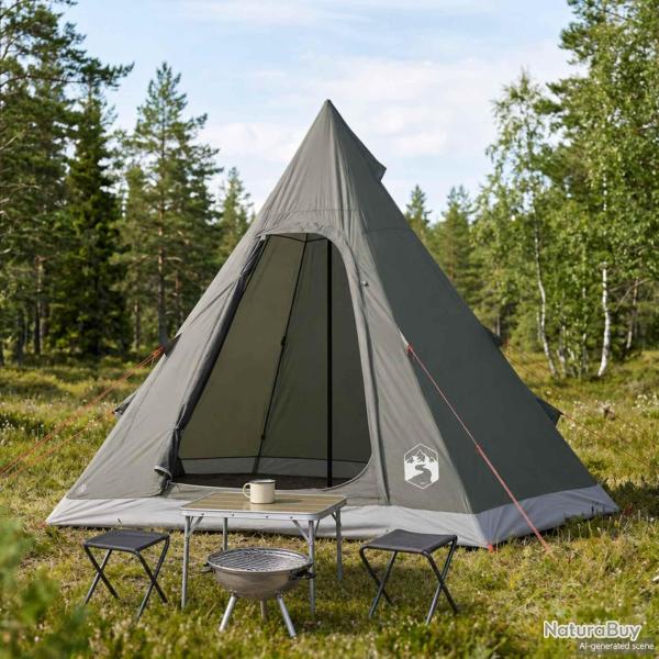 Tente tipi r�sistante � l'eau, vert arm�e, 3 personnes, pour le camping