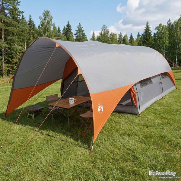 Tente tunnel r�sistante � l'eau avec double toit, 10 personnes, pour le camping