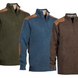Pull PROHUNT fox zippe marron