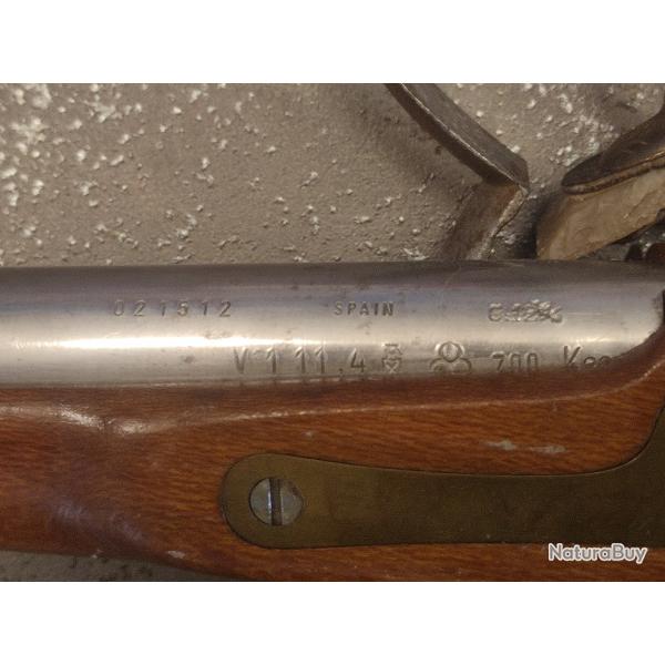 Pistolet � silex r�plique Colonial / Kentucky - Espagne (Jukar type) - .45 poudre noire - N� 021512