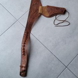 Holster western cuir