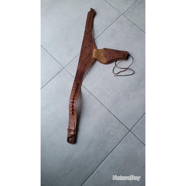 Holster western cuir